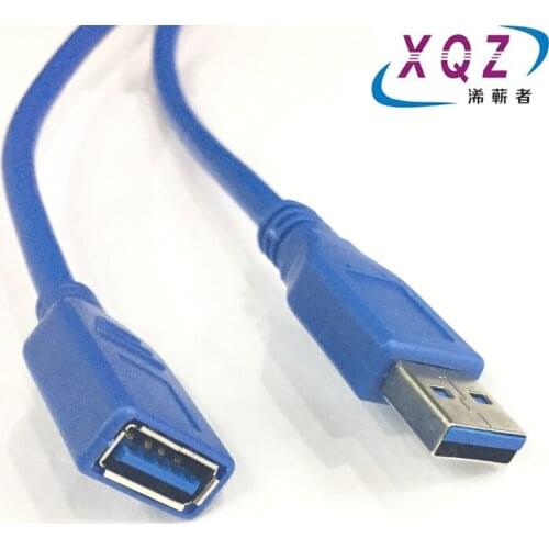 USB3.0 extension cable AM/AF USB male to female cable data and charging cable A/F cable pure pvc jacopper 0.5M1.5M3M5M10M Blue p