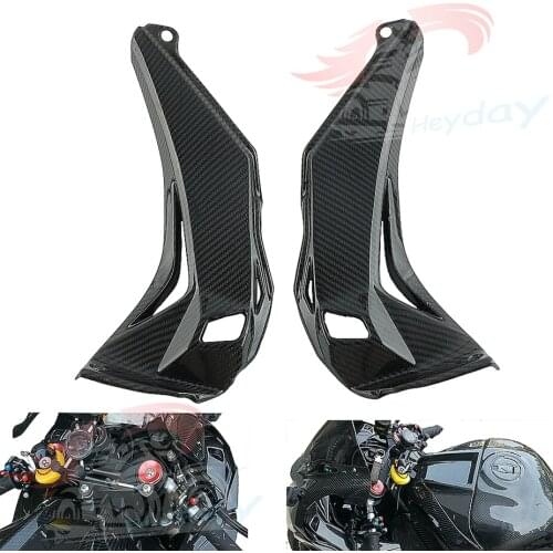 Carbon Fiber Intake Dash Panels Fairings For KAWASAKI Ninja ZX-10R 2016 2017