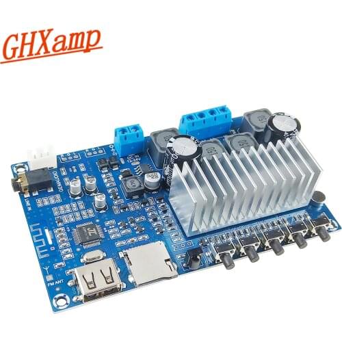 Newest Bluetooth amplifiers TPA3116 high power dual channel digital amplifier board U disk TF card decoding 50W*2