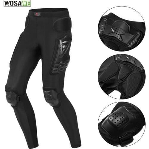 Cycling Pants Protective Shell EVA Pads Elastic Breathable Bicycle Motobike Racing Riding Leg Waist Hip Protection