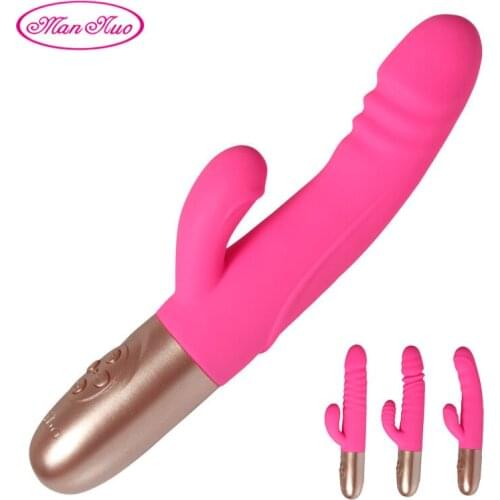 Man Nuo New Rabbit G-Spot Penis Dildo Vibrator 10 modes Sex Toys for Women Clitoris Vibrador Massager Adults Products for Female