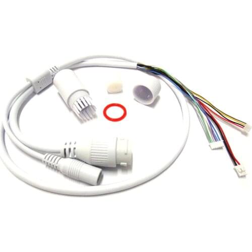 Waterproof POE LAN cable for CCTV IP camera board module with weatherproof connector