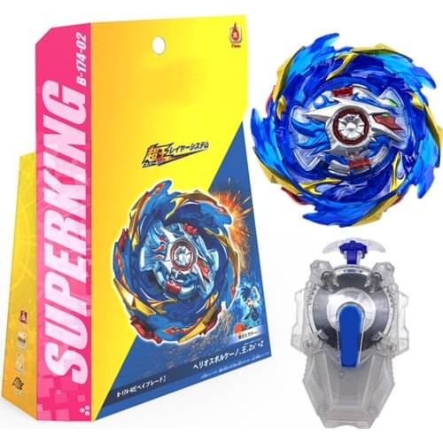Toupie Beyblades Burst Sparking GT Metal Fusion B-174 Alloy Spinner with Cable Anttena Blue Protagonist Assemble Toys for Child