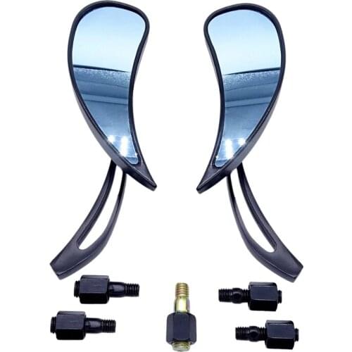 1 Pair Universal Motorcycle Rearview Mirrors Motor Side Rear-View Mirror for Suzuki Yamaha Motor Adjustable Mirrors Accessories