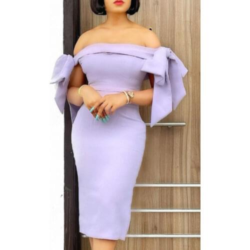 Women Dress Off Shoulder Lace Up Bodycon Party Pencil Sexy Event Celebrate Summer Elegant Ladies Evening Dinner Birthday Fashion