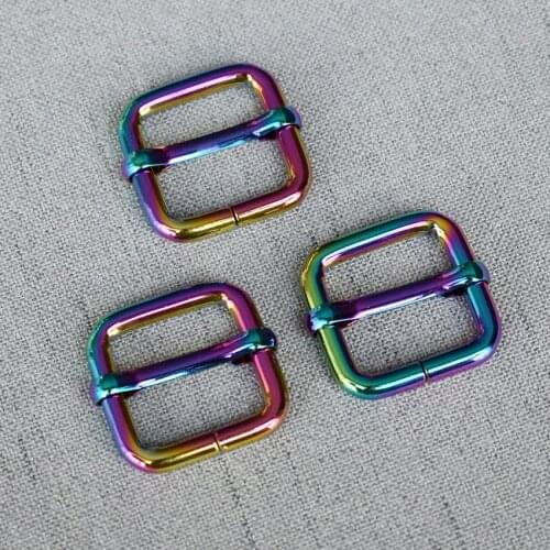 1 Pieces 20mm Colourful Metal Adjuster Slider Clasp Bag Handbag Cat Dog Collar Sewing Accessories Purse Straps Belt Buckle