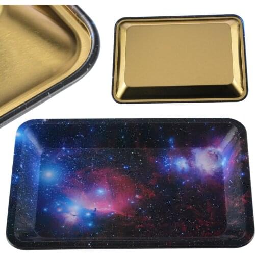 1PC New Metal Cigarette Rolling Tray Plate Cigarette Tobacco Smoking Holder Trays Smoke Accessories 180*120mm