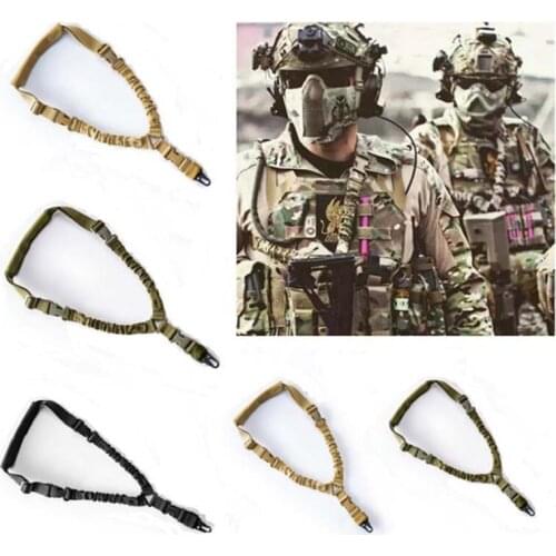 1pc High Quality Outdoor Tactical A Single Point Gun Rope Task Safe Ropes Adjustable Rifle Gun Strap Belts