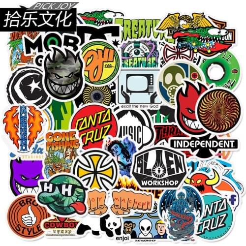 10/30/50/100 brand Logo personality graffiti stickers waterproof suitcase suitcase skateboard trend stickers