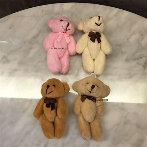 10pcs 6cm little Bear Plush TOY DOLL ; colors MIX Bear Stuffed TOY