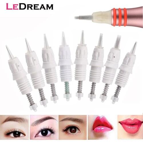 10pcs/lot Disposable 9mm Screw Tattoo Needle Cartridge Tip For Charmant 3/4 Permanent Machine Pen 1P 1D 2P 3P 3FP 5P 5FP 7FP 7P