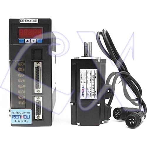 100W CNC AC Servo Motor Driver Kit 40ST-M00330 0.32N.M 3000rpm 40mm 220VAC + AASD-10A 220V Driver with 3M Encoder + motor cable