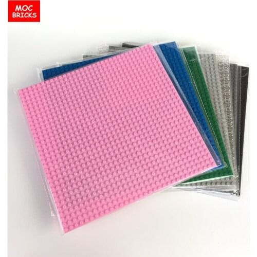 2pcs/lot MOC Bricks DIY Two Sides 32X32 Dots Thick Baseplates Educational Building Blocks Double side Floor game gifts