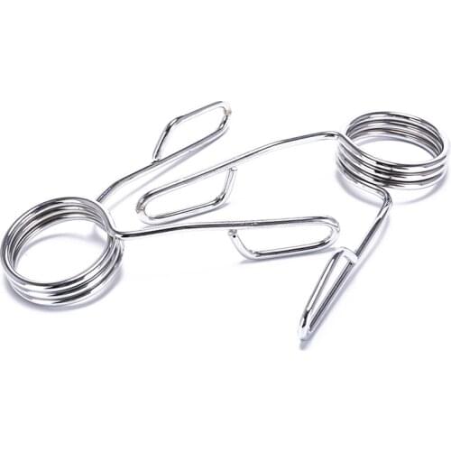 2 Pcs Standard 2" Weight Bars Spring Collar Clips For Dumbbell Barbell Clamp Bar Diameter 5cm Weight Lifting Gym Lock Collar