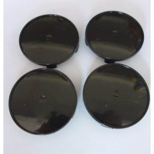 20x 68mm Blank No Logo Wheel Center Hub Caps Chrome Silver / Black