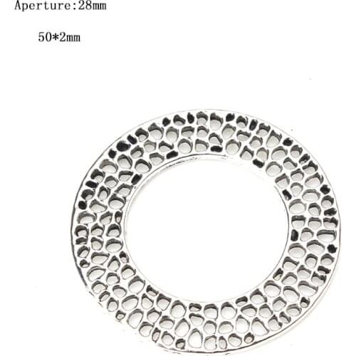 5pcs/lot Jewelry Metal Spaced Connector Split Ring Jewelry Accessories Connectors For Jewelry Handmade Components EY1667