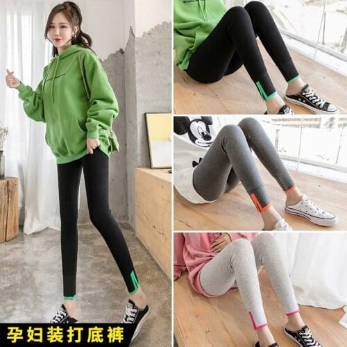 8900# Maternity Pants Spring Autumn Support Abdomen Elastic Waist Belly Support Pants Maternity Leggings Maternity Trousers
