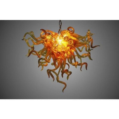 AC 110/120/220/240V Colorful chandelier LED Bulbs Beautiful Hand Blown Glass