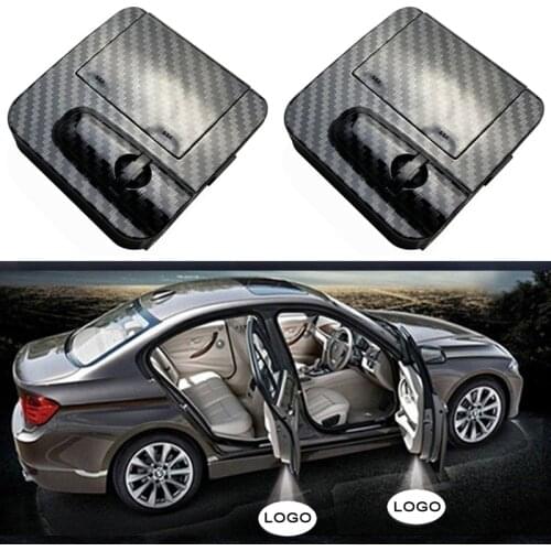 1PCS Wireless Car Door LED Welcome Laser Projector Logo Ghost Shadow Night Light Car Interior Light Accessories Emblem Lamp Kits