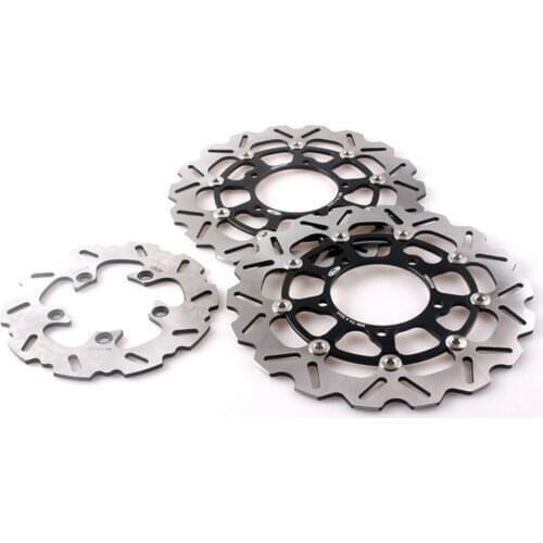For Suzuki GSXR 600 750 2006-2007 K6 & GSXR1000 2005-2008 K5 K7 Motorcycle Front Rear Brake Disc Rotors Set Floating Disks 3PCS