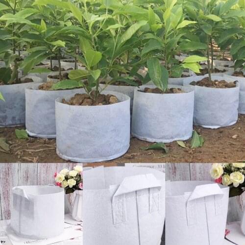 Eco-Friendly Planting Bags Nursery Bag Plant Grow Bags Fabric Pouch Different Sizes Biodegradable Non-woven Seedling Pots