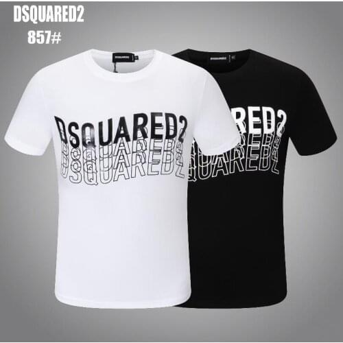 Dsq2 Cotton Letter Short-sleeved T-shirt Top 857