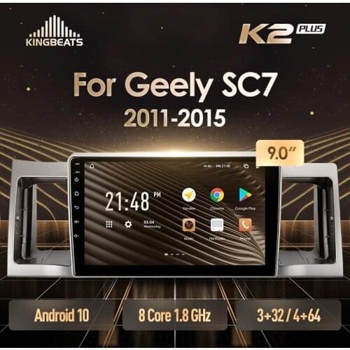 KingBeats Android Octa-Core head unit HU 4G in Dash Car Radio Multimedia Video Player Navigation GPS For Geely SC7 2011 - 2015 no dvd 2 din Double Din Android Car Stereo 2din