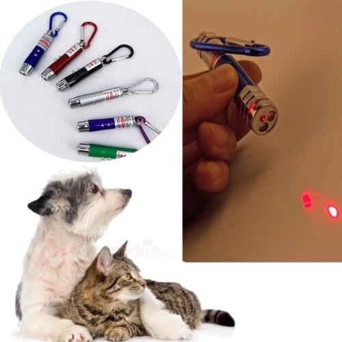 Cat 2 in 1 Multi Function LED Light Laser Toys Kitten Interactive Training Exercise Pointer Pen Funny Cat Red Dot Chaser Toy