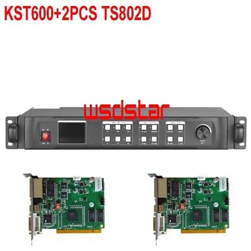 KST600+2PCS TS802D LED Display Video Processor 1920*1080 1920*1200 DVI/HDMI/VGA/CVBS Hot sales LED Video Processor