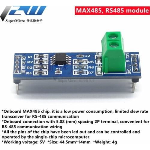 MAX485, RS485 module TTL to RS-485 module TTL to 485 ( 5pcs/lot )