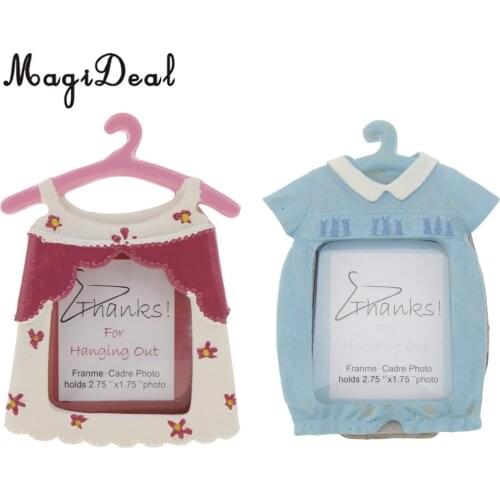 Lovely Coat Hanger Mini Photo Frame Place Card Holder Baby Shower Christening Party Favors