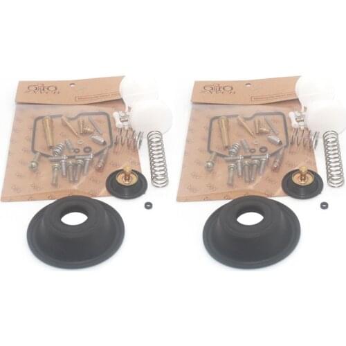 Carburetor Repair Kit 2 SET For EL 250 250D EL250 Eliminator 1988-1990 96 250E Rebuild Seal Float Valve Pilot Plunger diaphragm