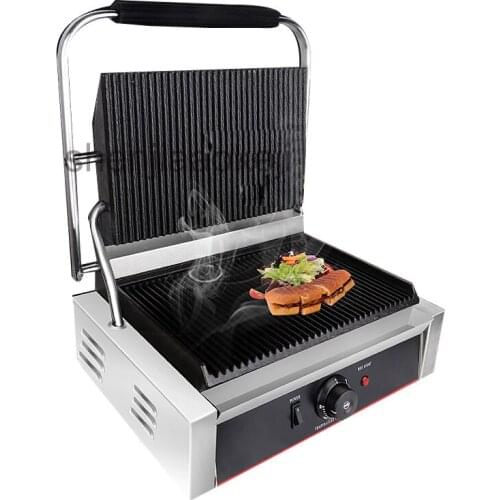Stainless steel electric sandwich maker Non Stick panini grill machine Griddle Grill Press Plate roast steak 1pc