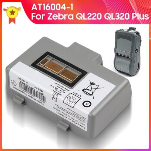 Authentic Battery AT16004-1 for Zebra QL220 QL320 Plus QL220+ QL320+ 1900mAh Quality 7.4V Original Replacement battery 14.1Wh