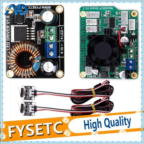 NanoDLP Shield V1.1 Expansion Board +Boost LED Driver Board + 2pcs CR-10 Endstops Limit Switch For SLA UV Cured 3D Printer Parts