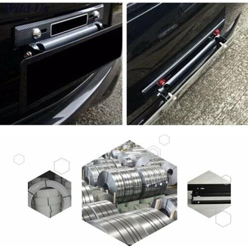 30CM*3.2CMAdjustable Carbon Fiber Racing Number Plate Auto Mount Bracket Car-styling Car License Plate Frame Holder