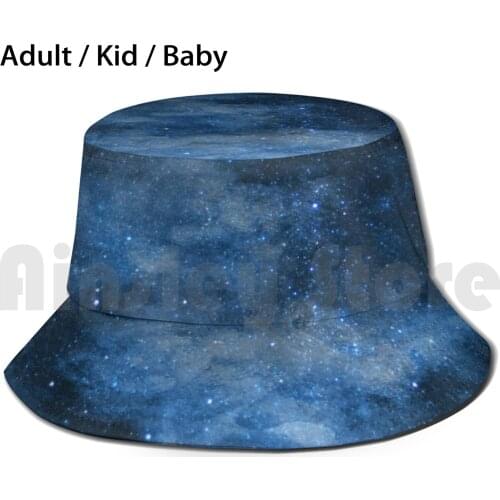 In The Dark Of Night Sun Hat Foldable UV Protection Night Nightsky Sky Nebula Space Stars Starry Abstract