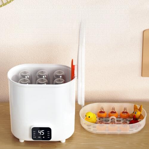 Baby Bottle Sterilizer Electric Steam Sterilizer and Dryer 8-Bottles Sterilizing LED Screen Machine Breast Milk Bottle Warmer