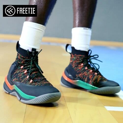XiaomiFreetieRunningshoesMillet HighTopSportsMen'HighElastic ShockAbsorption Breathable Basketball Shoes sport sneakers