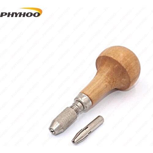 Jewelry Mandrel Single-Ended Pin,Wooden Knob Mushroom Shape,Craft Watch Hand Tool Single End With Collets