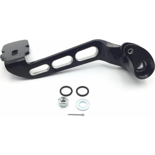 Aftermarket motorcycle parts Motorcycle Black Billet Rear Brake Lever Brake Pedal Foot Lever Three-Hollow-Out for harley