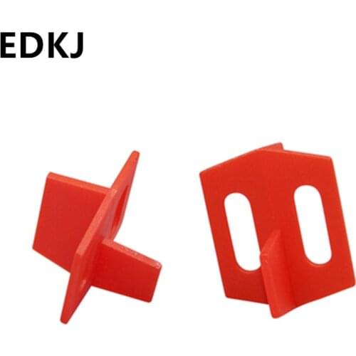 100 PCS 2MM Red Multifunctional tile cross Y-shaped T-shaped dual-purpose tile clip for wall tile and floor tile