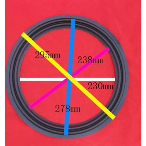 2 pieces 12 inch 12" 2 line brand new woofer bass loudspeaker speaker fabric surround - repair cloth