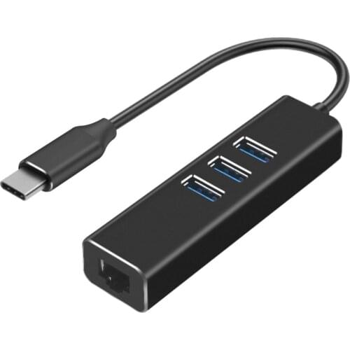 3IN 1 TYPE-C HUB Ports USB Thunderbolt 3/Type-C Ethernet LAN Network USB C Adapter Type-c Hub to USB 3.0 Converter