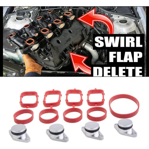 4*22mm / 4* 33mm Swirl Blanks Flaps Repair Delete Kit for BMW E87 E46 E90/91/92 E39 E60/61 E38 E65 E83 E53 E70 M47 M57 ect