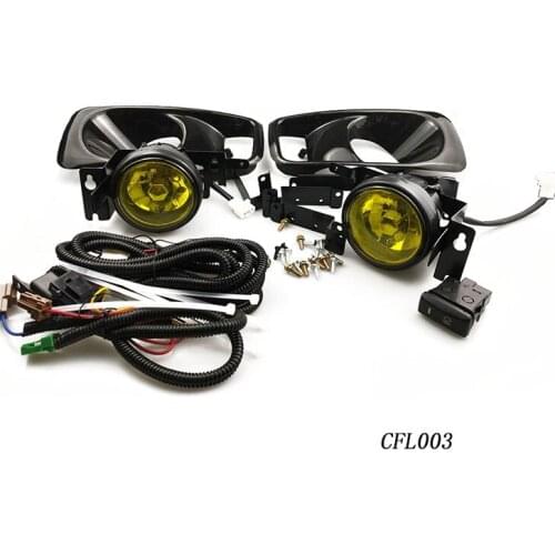 Car Fog Lamp Halogen Lamp Driving Light suitable for 1999-2000 Honda Civic 2/3/4 DR EK EM EX LX SI SiR HB HX