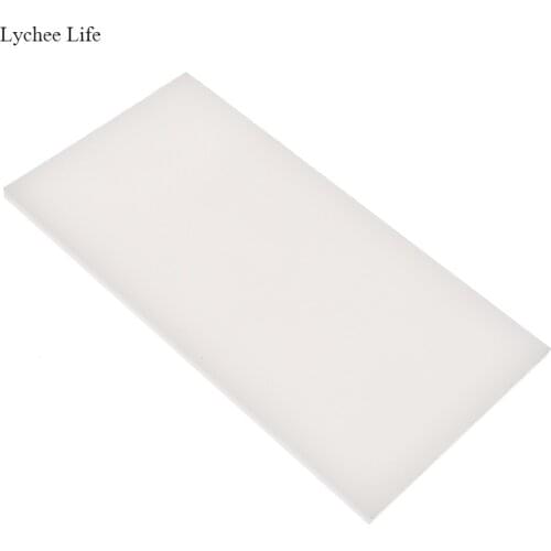 Lychee Life PVC White Cutting Board Rubber Mallet Mat Leathercraft Tools For Cutting Punching Stamp