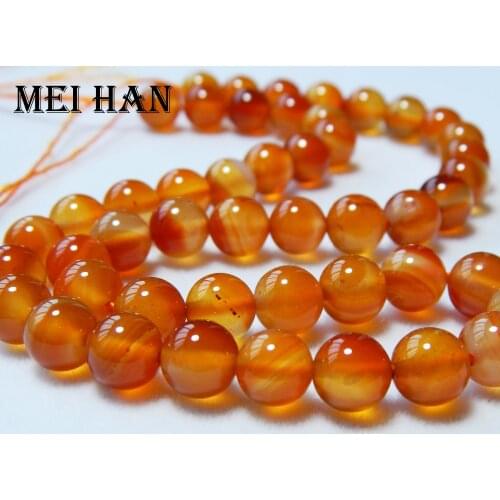 Freeshipping Meihan (2strands/set) natural 8mm Red Carnelian sommth round loose beads stone for jewelry making design wholesale