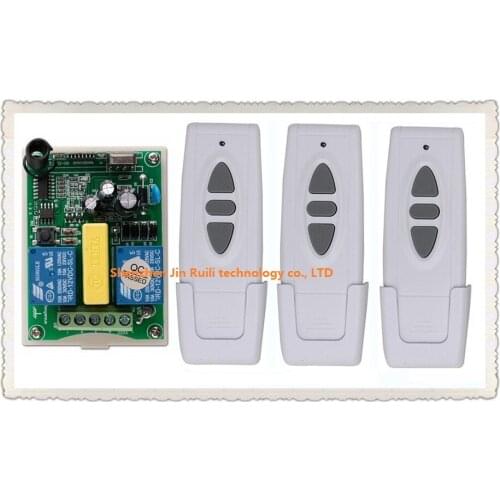 AC 220V Wireless Remote Control Switch 1 * receiver + 3* transmitter Tubular motor forward and reverse