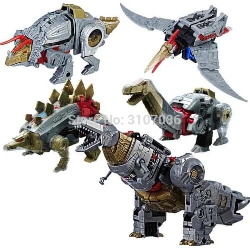 G1 BPF Transformation Dinoking Volcanicus Grimlock Slag Sludge Snarl Swoop slash Dinobots 5IN1 Action Figure Robot Toys